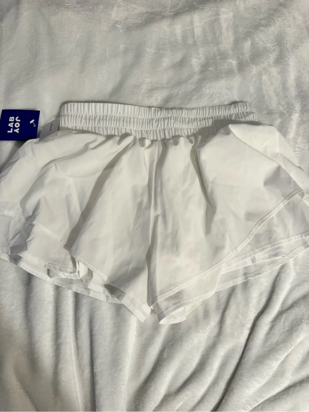 JoyLab White Layered Ruffle Skort